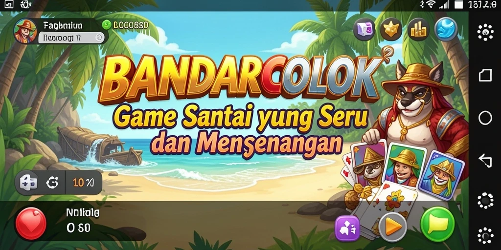 Tampilan gameplay seru dalam BANDARCOLOK yang penuh warna.