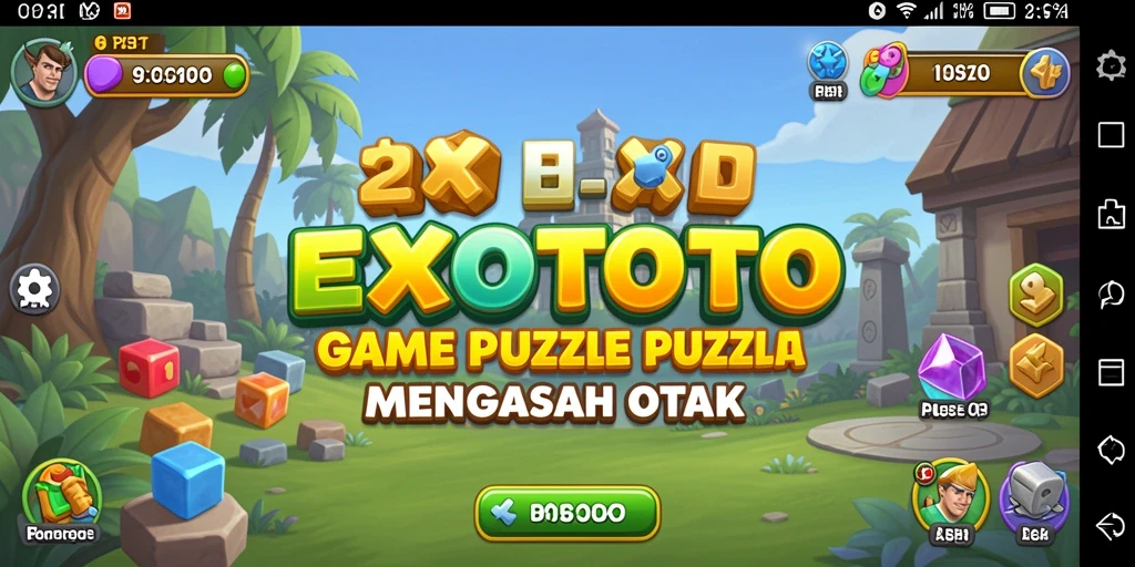 Tampilan gameplay seru dan menantang dari EXOTOTO.