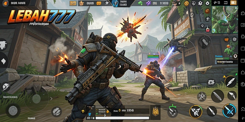Tangkapan layar menunjukkan aksi mendebarkan dalam gameplay LEBAH777.