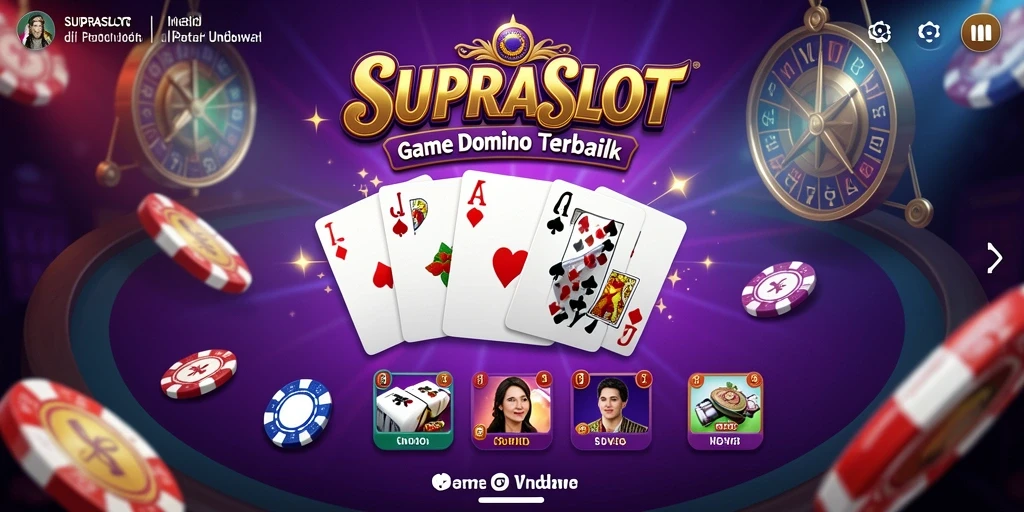 Screenshot gameplay SUPRASLOT menampilkan momen seru permainan Domino.